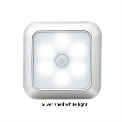 LED Night Light Smart Motion Sensor Night Light 3A Battery-powered Bedside Lamp Closet Bedroom Hallway Staircase Lighting