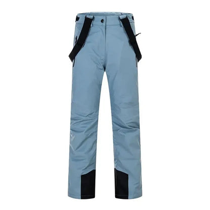 New High Quality Men Women Winter Thick Warm Skiing Pants Windproof Waterproof Breathable Suspender Trousers Snowboard Pants