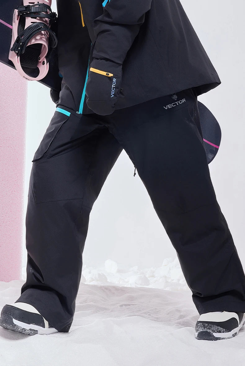 VECTOR  Woman Man Winter Ski Pants Outdoor High Quality Windproof Waterproof Warm Snow Trousers Winter Ski Snowboarding Pants