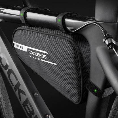 ROCKBROS Bike Saddle Bag MTB Road Cycling Reflective Twill Top Tube Triangle Bag Bicycle Handlebar Pouch Frame Front Tube Bag
