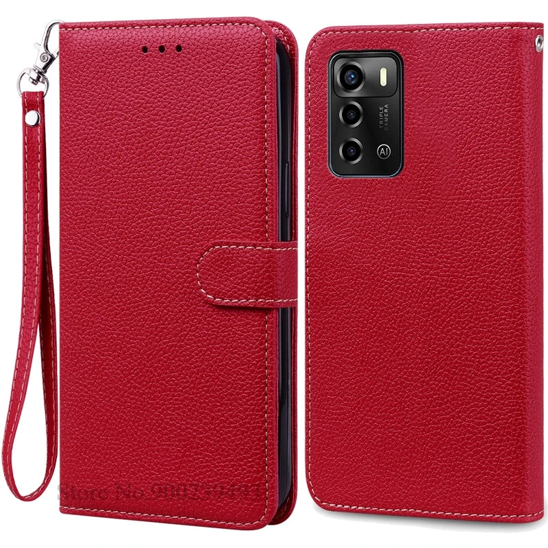 For ZTE Blade V40 Vita Case Soft Silicone Back Cover For ZTE Blade V40 Vita Case Leather Wallet Flip Cover Fundas