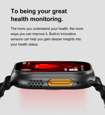 DT Ultra 3 Smartwatch Amoled Screen 4GB MP3 MP4 Player Bluetooth Network Sharing APP Store ChatGPT Smart AI Watch Men Sportwatch