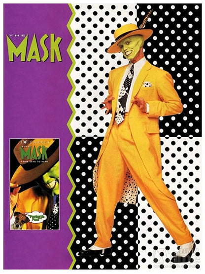 Scary Suit Manmano Disguised Geeky Costume JimCarry Mask Man Modern Saint Jim Carrey Costume Halloween Costumes Adult Children