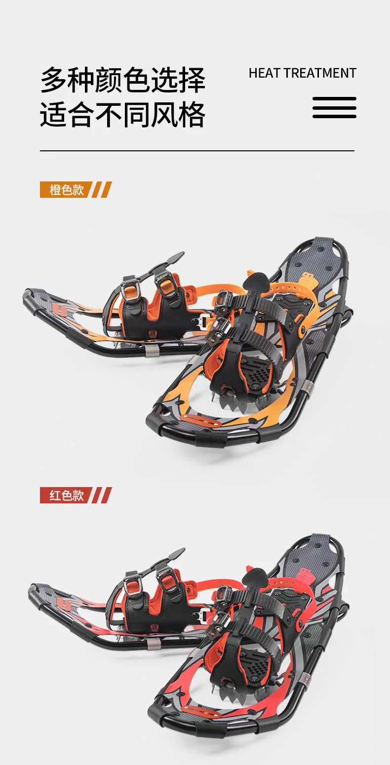 Aluminum Alloy Outdoor Snowboarding Equipment Mountain Climbing Shoes Anti Slip Adjustable Hiking Sneakers Snow Trekking Travel