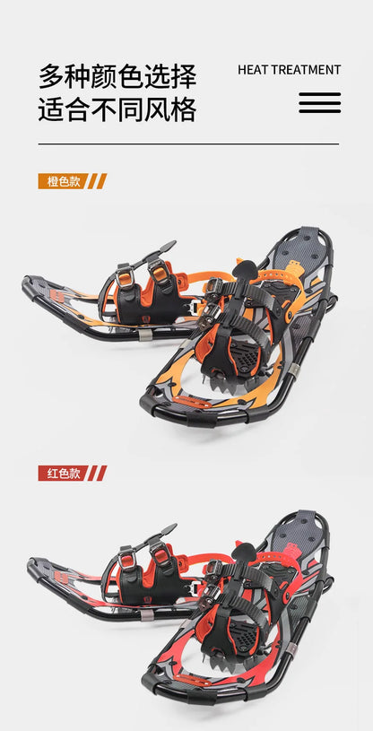 Aluminum Alloy Outdoor Snowboarding Equipment Mountain Climbing Shoes Anti Slip Adjustable Hiking Sneakers Snow Trekking Travel