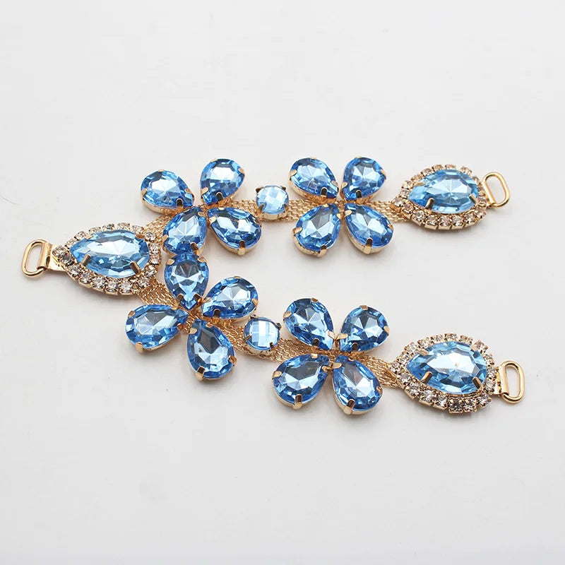 1 pcsOf Fashionable Rhinestone Metal Slipper Chains And Bread Shoes Bikini Women's Shoes Metal Slippers Women's Open Toe