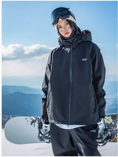 John snow 2024 New Male female couple Single and double board Ski suit set Loose type waterproof keep warm Ski pants ski jackets