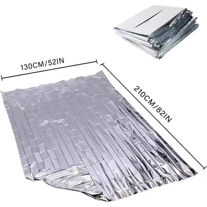 20 PACKS Extra Large 82"x 52 Emergency Solar Mylar Blanket Survival Safety