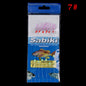 6pcs/set noctilucence Mackerel Feathers Bass Cod Sea Fishing Tackle Boat Luminous Fishing Hook Treble Fishing Lures