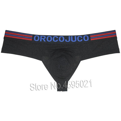 Cheeky Men's Boxers Shorts Thong Brazilain Underwear Bulge Pouch Male Bikini Briefs Micro Trunk 1/3 Rear Coverage Underpant Soft