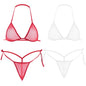 2PCS Women Sexy Lingerie Sets Ultra-thin Mesh Wirefree Bra Set Lingerie Ultra Hot Women's Transparent Exotic Underwear Sets