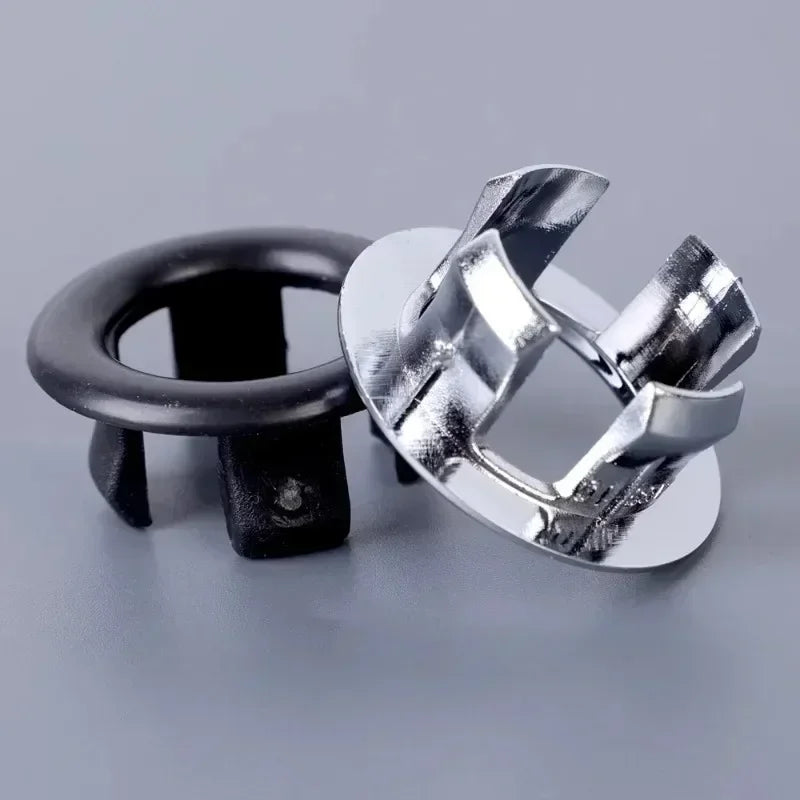 24/1Pcs Faucet Wash Basin Overflow Ring Sink Overflow Cover Home Kitchen Bathroom Basin Trim Bath Sink Round Hollow Ring Plug