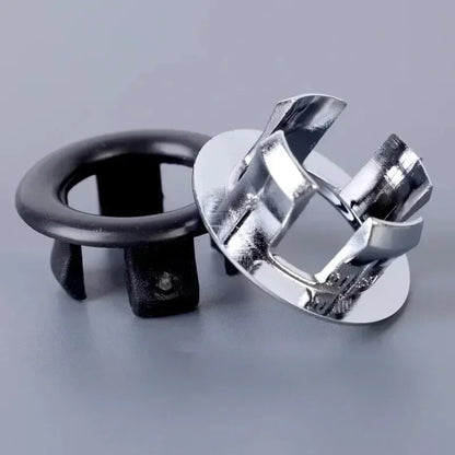 24/1Pcs Faucet Wash Basin Overflow Ring Sink Overflow Cover Home Kitchen Bathroom Basin Trim Bath Sink Round Hollow Ring Plug