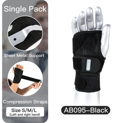 1PCS Wrist Splint Carpal Tunnel Protector Wrist Support Hand Brace Palm Wrap Wrist Injury Fracture Fixed Orthopedic Wristband