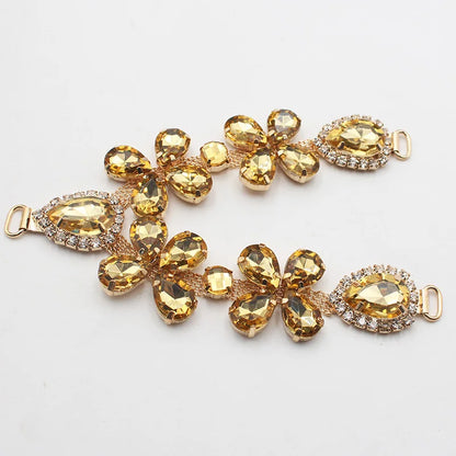 1 pcsOf Fashionable Rhinestone Metal Slipper Chains And Bread Shoes Bikini Women's Shoes Metal Slippers Women's Open Toe