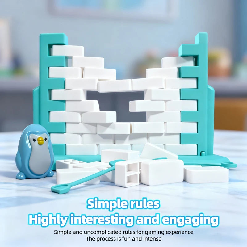 Save Penguin Game Parent-Child Interaction Toy Break Ice Block Save Penguin Puzzle Toy Indoor Board Game Birthday Gifts for Kids