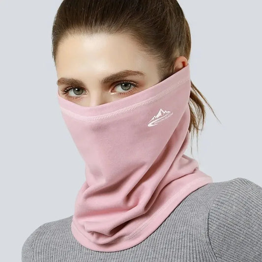 Winter Outdoor Cycling for Both Men and Women, with Plush Warm and Windproof Headscarves and Neck Covers for Face Protection