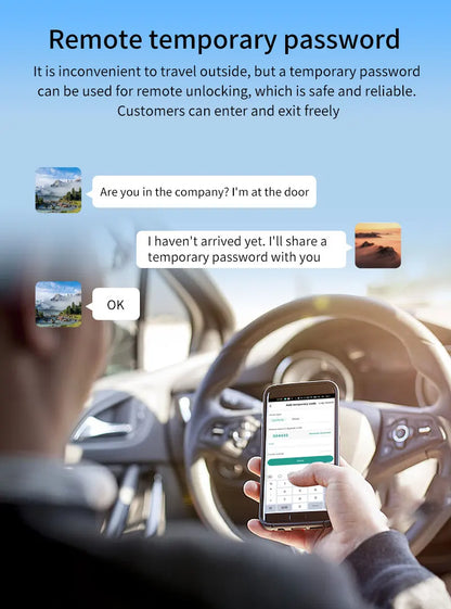 Tuya APP Glass Door Fingerprint Lock Bluetooth Smart Biometric Electronic Office Glass Door Lock 13.56Mhz RFID IC Keyless Unlock