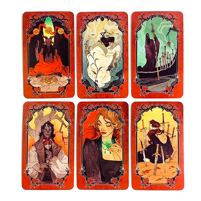 Hot-selling Tarot Deck A 78 Cards Family Gathering Cards Game Fortune Divination Board Game , Halloween and Christmas Gifts