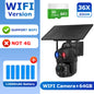 SHIWOJIA 4K 8MP 36X Zoom 4G Solar Camera Dual Lens Dual Screen Human Detect Auto Tracking Outdoor 10W Solar Panel WIFI CCTV