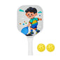 Kids Pickleball Paddles Cute with Small Grip Lightweight Pickleball Rackets Honeycomb Core Fiberglass Set for Children