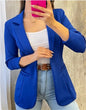 Elegant Corset Suit Blazer Top for Women Collar Open Front Jacket Coat