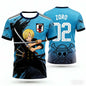 2026 Summer Japan One Piece Luffy Football Jersey Men T-shirt Football Special Jersey Adult Men's Quick-Drying T-shirt