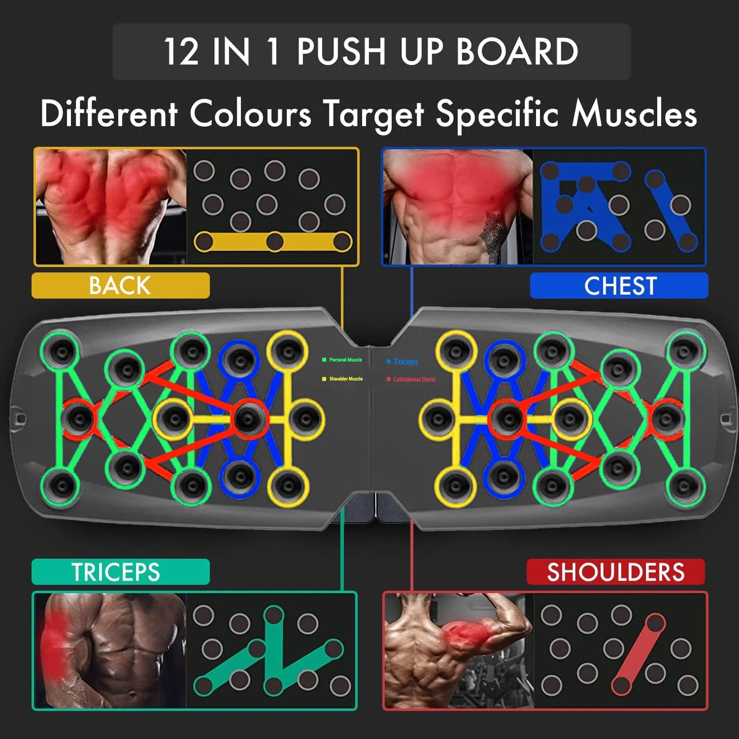 Push-up Plate Men's Practice Pectoral Muscle Multi-functional Bracket Push-up Auxiliary Artifact Home Fitness Equipment