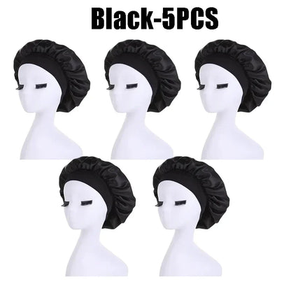 Hundreds of High Elasticity Hair Care Cap Moon Hat Wrapped Headscarf Beauty Cap Shower Cap Female Nursing Satin Sleeping Cap