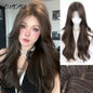 Synthetic Short Lolita Cosplay Christmas Halloween Bob Brown Blonde LM Wig With Long Curly Ponytail Natural Fake Hair for Women