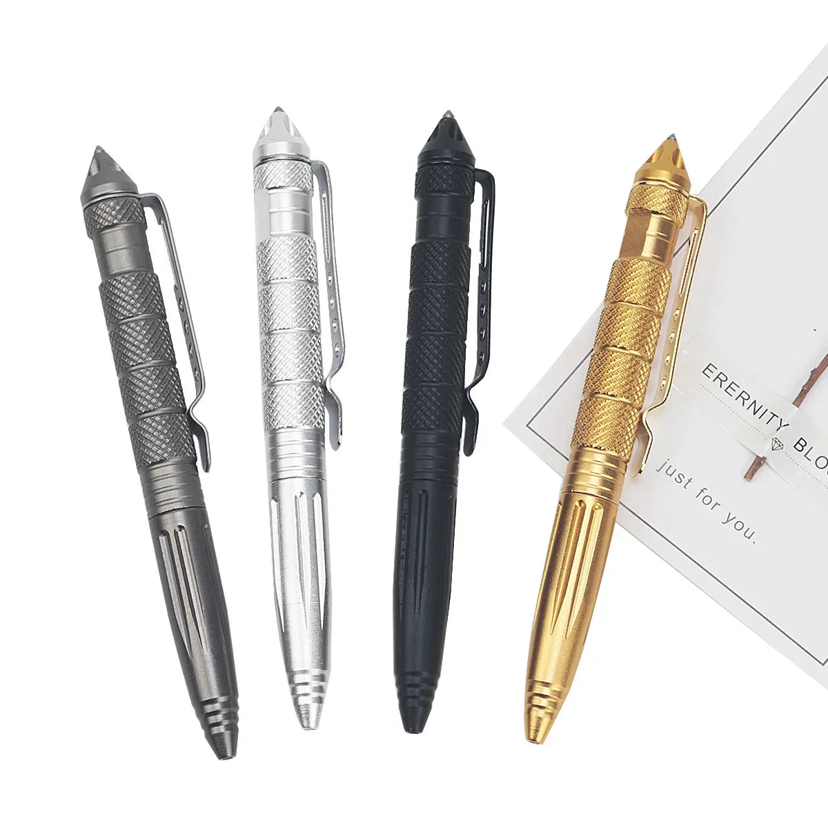 Tactical Pen Multifunction Aluminum Alloy Emergency Glass Breaker Pen Outdoor Camping Security Survival Tools