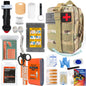 Survival Gear with Molle System Survival Kit First Aid Compatible Bag Earthquake Outdoor IFAK EDC Hiking Hunting Gifts for Men