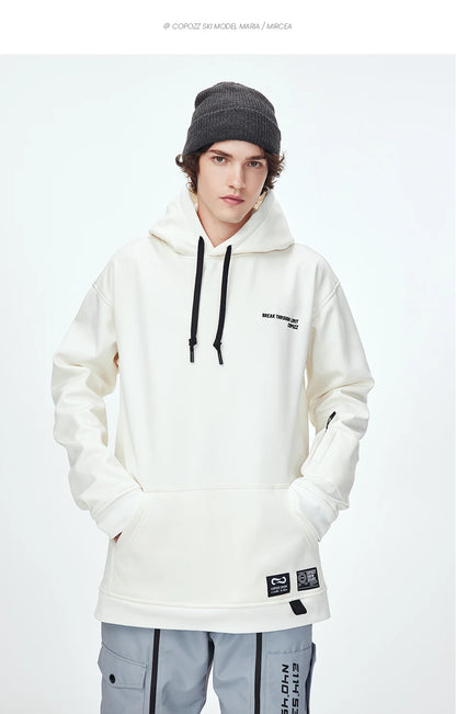 Oversize Ski Hoodie Men Women Warm Windproof Waterproof Snow Hoodie Ski Jacket Skiing Snowboarding Hooded Jackets Ski Equipment