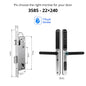 Waterproof TTLock Outdoor Gate Fingerprint Bluetooth APP RFID Code Keyless Electronic Smart Door Lock for Glass Aluminum Sliding