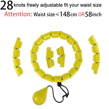 32/24/28 Section Adjustable Sport Hoops Abdominal Waist Exercise Detachable Hoola Massage Fitness Hoop Training Weight Loss