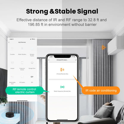 Tuya WiFi RF IR Remote Control 433MHz Smart Life APP Voice Control Smart Home Infrared Controller ALL TV Support Alexa Google