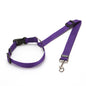 Nylon Safety Belt for Dogs Solid Color Pet Car Seat Belt Two-in-one Leash Adjustable Dog Harness Collar Products Pet Accessories