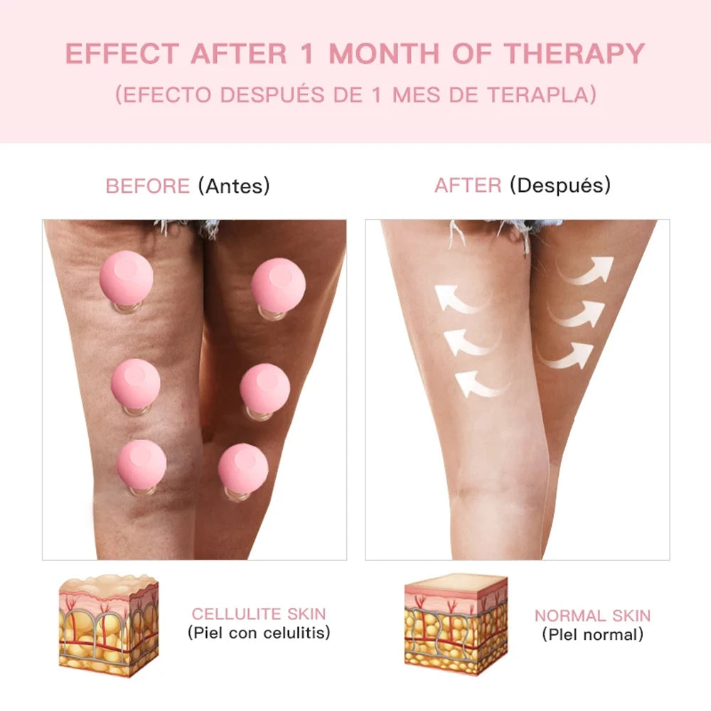 Silicone Cupping Massage Cup Body Face Neck Eye Massager Vacuum Body Facial Care Facial Steaming Pore Cleaner Tool Skin Care