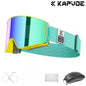 Kapvoe Snow Ski Goggles Snowboarding  Skiing Mask for Men Women Anti-Fog Lens Kit UV400 Protection Snowmobile Glasses Motorcycle