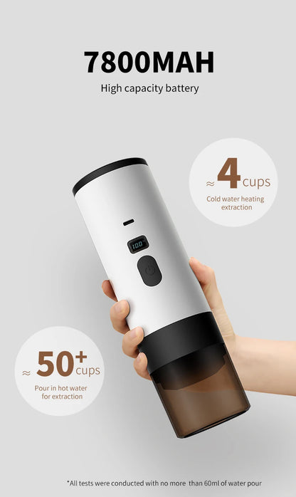 Xiaomi Youpin Coffee Machine Wireless Electric Portable Espresso Coffee Machine Camp Digital Display Capsule Powder Coffee Maker