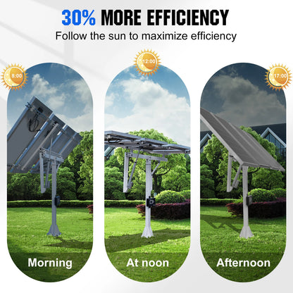 ECO-WORTHY Solar Panel Single Axis Tracking System (Increase 30% Power) with Tracker Controller,High Stability for Yard/Farm