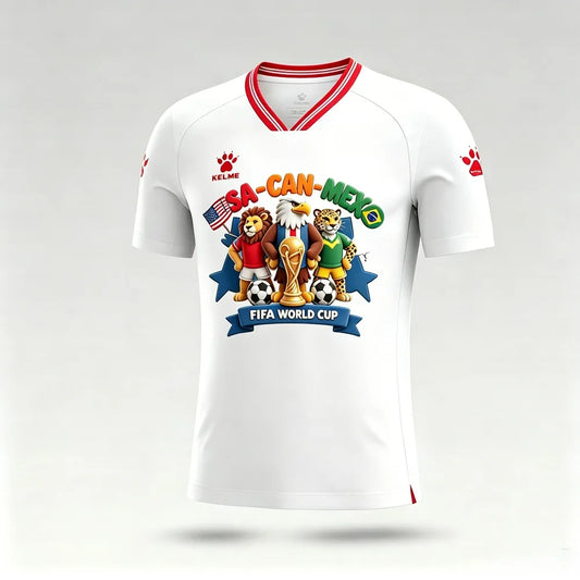KELME USA-Mexico-Canada World Cup Summer Men's Short-Sleeve T-Shirt – A Best-Selling Collaborative Design