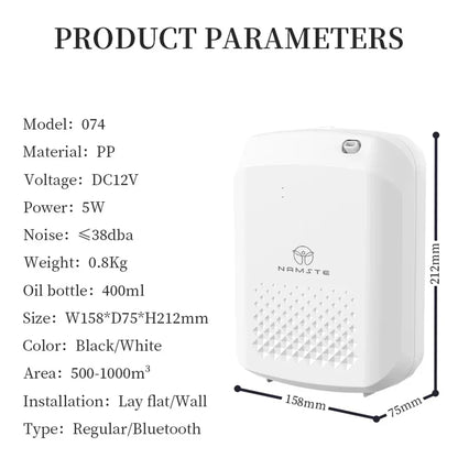 NAMSTE Smart Aroma Diffuser Hotels professional Fragrance Diffuser 1000m³ Large Room Aroma Machine With Fan Bluetooth ControlGoWisse.com
