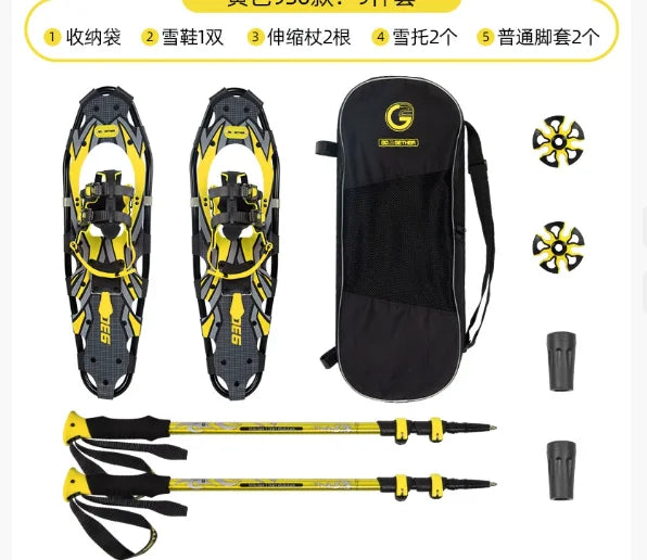 Aluminum Alloy Outdoor Snowboarding Equipment Mountain Climbing Shoes Anti Slip Adjustable Hiking Sneakers Snow Trekking Travel
