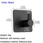 High Quality 304 Stainless Steel Self Adhesive Hooks Shower Bath Hook Kitchen Hanger Bathroom Hook Household Wall Hanger