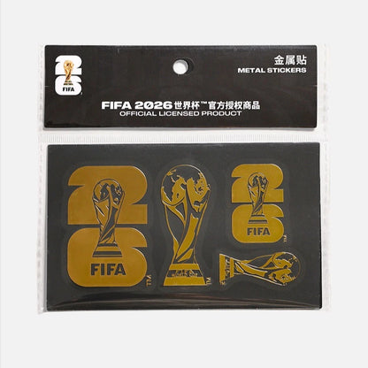FIFA 2026 World Cup Metal Sticker Set, Cartoon Decals for Journal Decor, Creative Gift