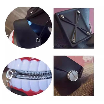 Tokyo Ghoul Mask Anime Kaneki Ken Cosplay Masks Halloween Party Masks Cosplay Ghoul Kinkiken Zipper Mouth Mask Scary Masque
