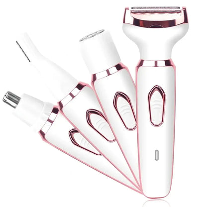 Women Hair Razor,4 In 1, Rechargeable, Face, Leg, Armpi,Bikini, Pubic.