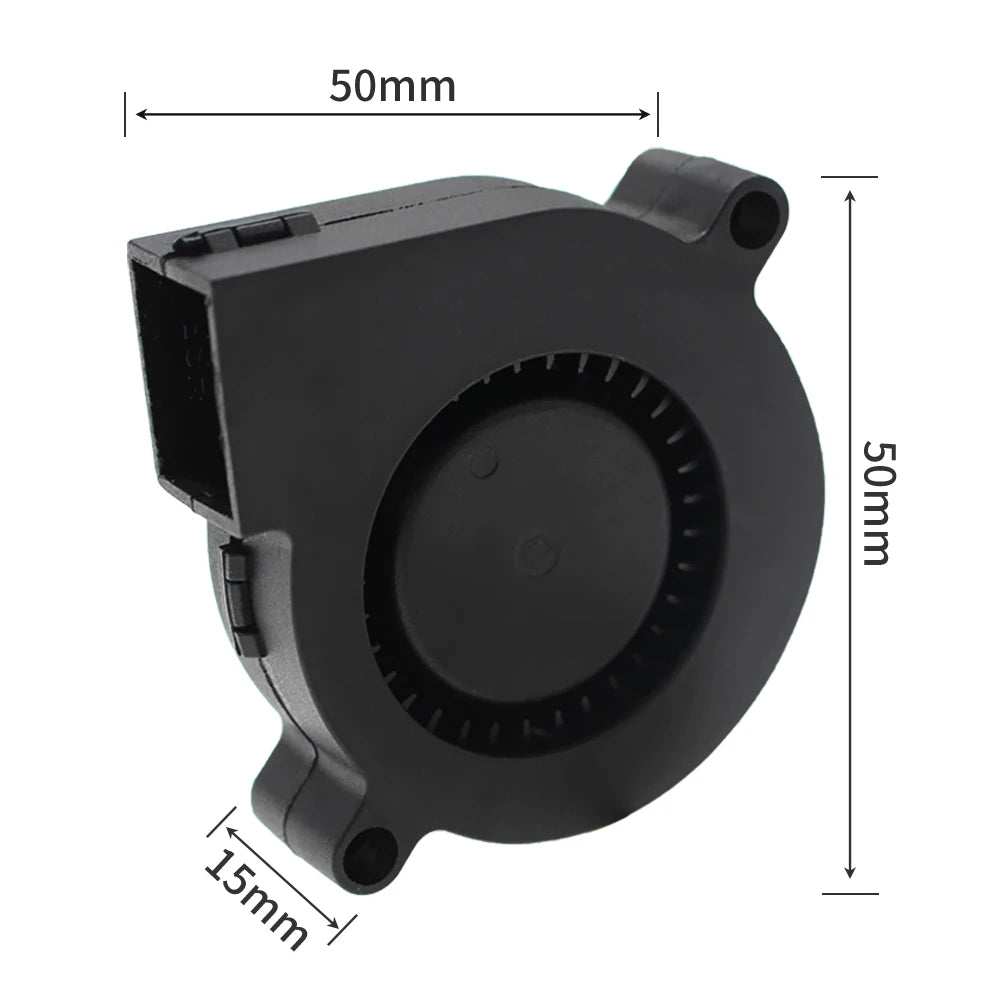 Prusa i3 MK3 MK3S+ DC 5V 5015 50mm Blow Radial Cooling Fan Double Ball Bearing Front Print Fan Cooler Radiator 3D Printer Parts