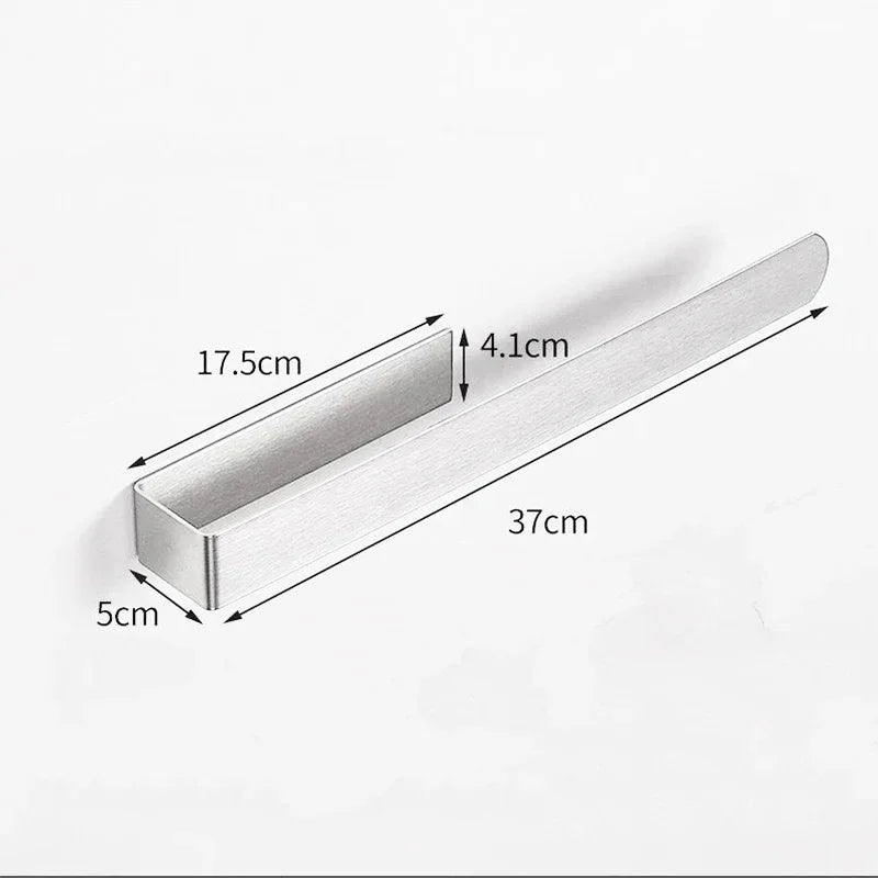 Towel Rack Non-punched Towel Rack Bathroom Rack Self-adhesive Bathroom Kitchen Towel Hand Towel Rack Household Items